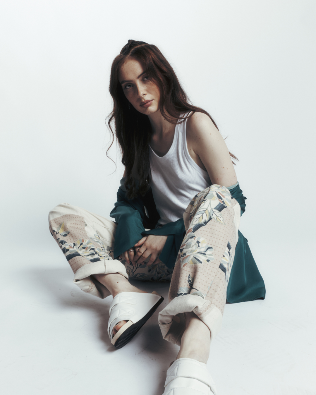 Print denim